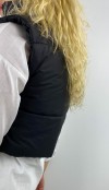 Black crop vest