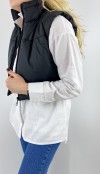 Black crop vest