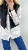 Black crop vest