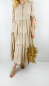 Light brown maxi dress