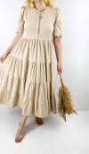 Light brown maxi dress