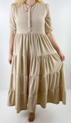 Light brown maxi dress