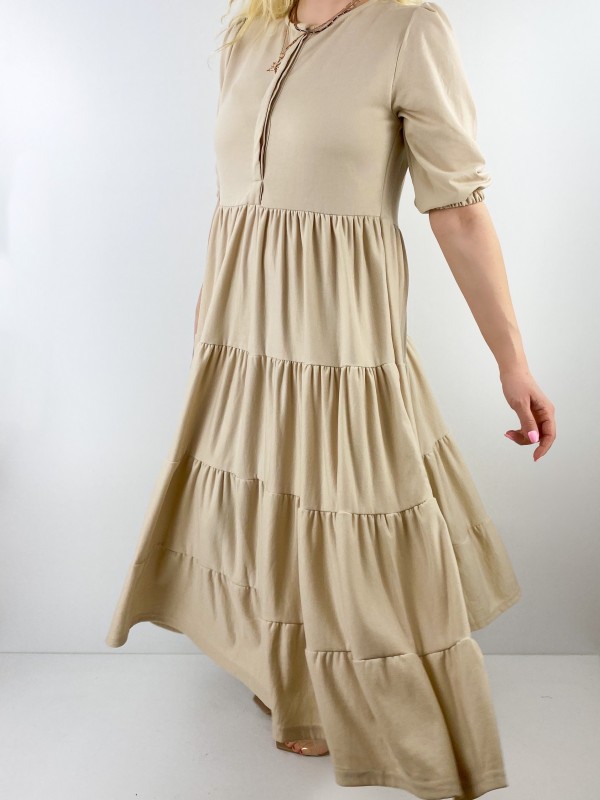 Light brown maxi dress