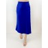Electric blue sateen skirt