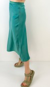 Green sateen skirt