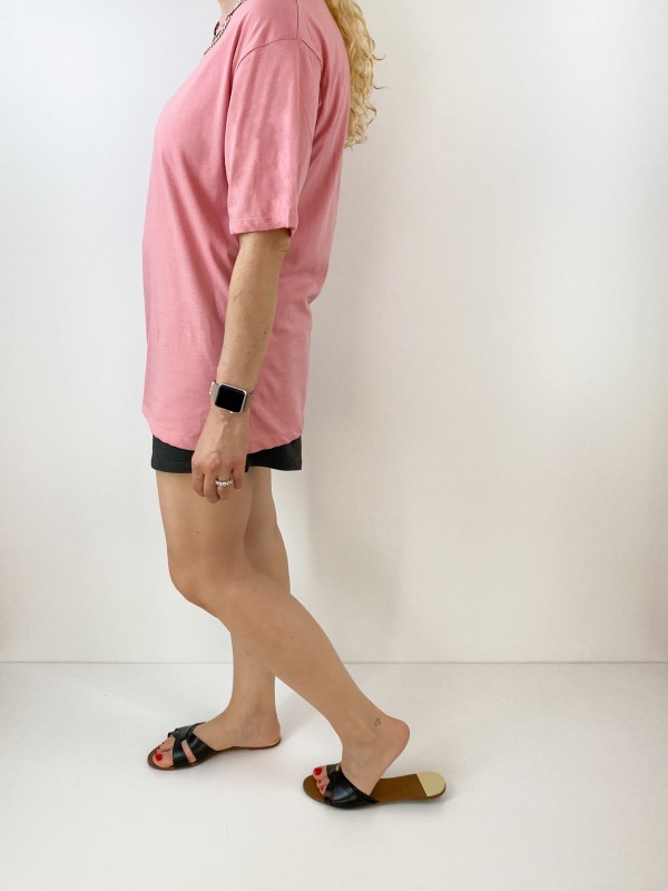 Pembe oversize t-shirt