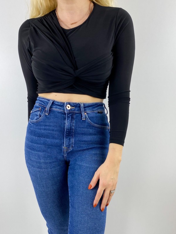 Black crop top