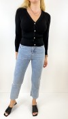 Black corset effect cardigan