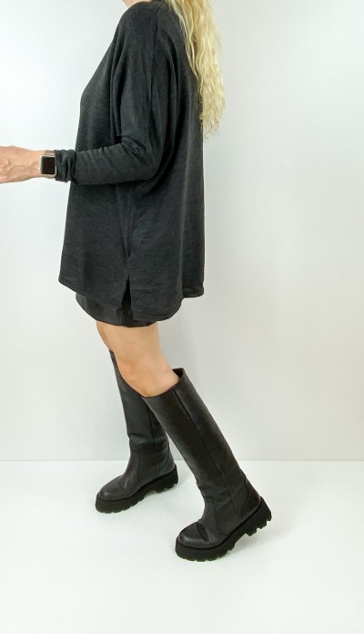 Antrasit oversize kazak