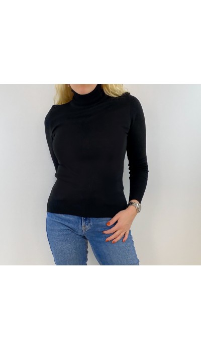 Siyah balıkçı kazak