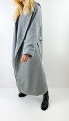 Gray maxi coat