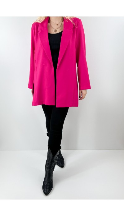 Fuşya blazer ceket