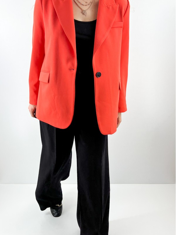 Orange blazer jacket