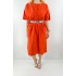 Turuncu gömlek elbise