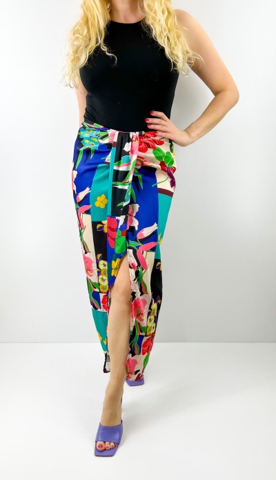 Drape detaylı tasarım etek