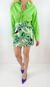 Green lilac mini skirt