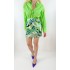 Green lilac mini skirt