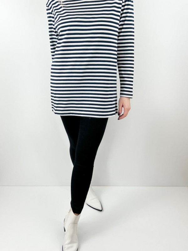 Black and white striped t-shirt
