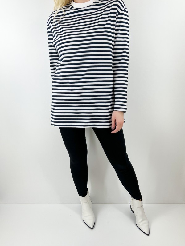 Black and white striped t-shirt