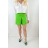Fıstık yeşili tasarım şort etek