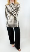 Black striped sweatshirt