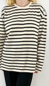 Black striped sweatshirt