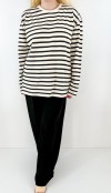 Black striped sweatshirt
