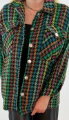 Colorful shirt jacket