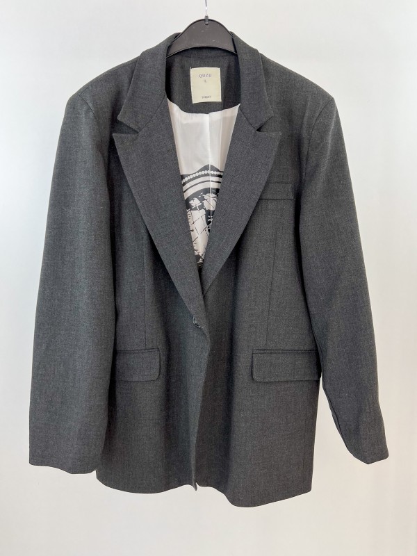 Dark gray oversize jacket