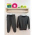 Haki sweatshirt pantolon bebek takım