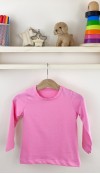 Pink long sleeved baby t-shirt
